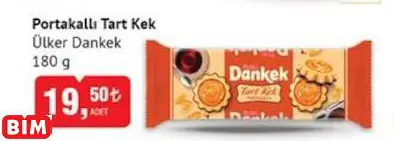 ÜLKER DANKEK PORTAKALLI TART KEK